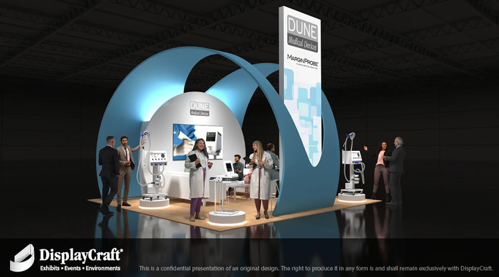 20x20 Island booth design by DisplayCraft